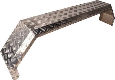 Aluminium traanplaat tandem spatbord - IFor Williams - 2350x220x500 mm - 5-kant