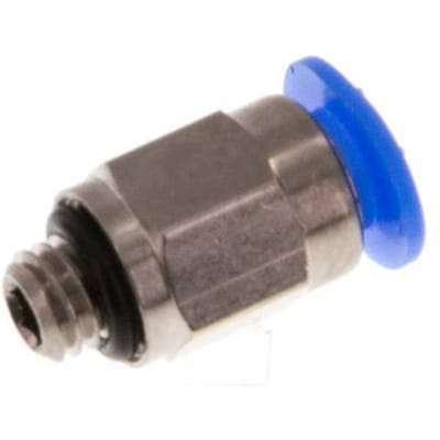 4mm x M 5 Messing/POM Insteekfitting buitendraad Compact Ontwerp NBR [5 Stuks]