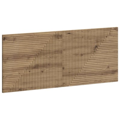 vidaXL - Wandgemonteerd - Hoofdbord - HAARLEM - Artisanaal - eiken - Bewerkt - hout