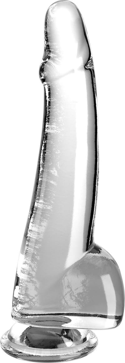 Pipedream - King Cock - Dildo met Balzak - 25,5 cm - Transparant