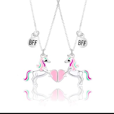 Akyol - vriendschapsketting - ketting voor 2 - vriendinnen ketting - unicorn ketting - vriendschapsketting unicorn - unicorn vriendschapsketting - best friends ketting - bff ketting - bff - ketting voor meisjes