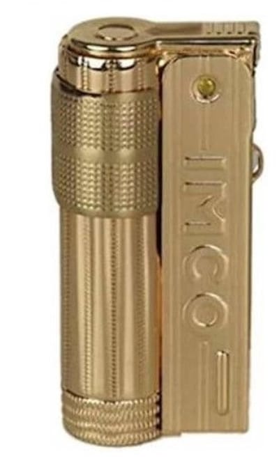 IMCO Super -Triplex Benzine aansteker goudkleur met IMCO Logo