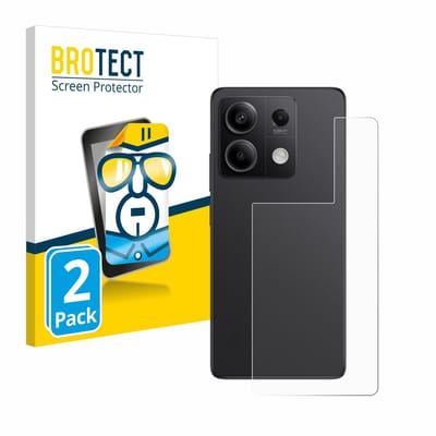 BROTECT - Screenprotector voor Xiaomi Redmi Note 13 Pro 5G (Achterkant) - Folie Beschermfolie transparant 2 Stuks