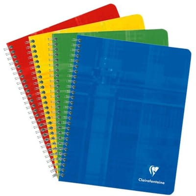 Clairefontaine schrift formaat 165 x 21 cm 120 bladzijden geruit 5/5 mm met kantlijn 1 stuk