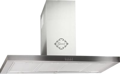 GURARI Wandafzuigkap GCH F 118 12 IS N+Slang, Afzuigkap 120 cm, 1000m³/h, 3 niveaus, roestvrij staal