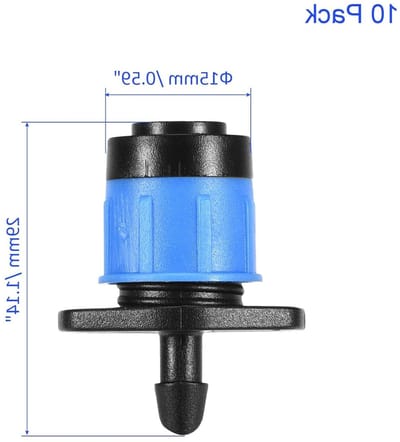 10 Pack Irrigation Drippers - 360 Graden Verstelbare Tuin Sprinklers voor Efficiënt Watergeven aan Planten en Gras