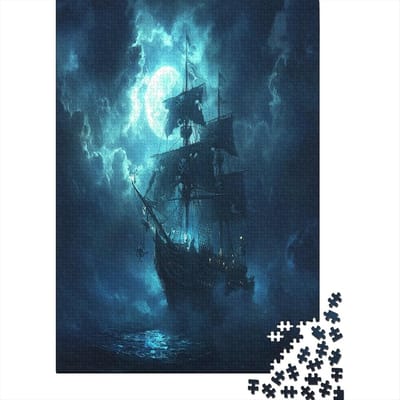Puzzel Schip - 1000 Stukjes - Ontspanning Thuis - Hoge Resolutie Print - 75 x 50 cm - Stijl 2
