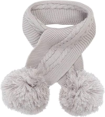 Soft Touch Babysjaal Elegance Pompoms Acryl Grijs One-size