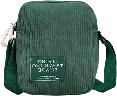 Schoudertas van corduroy voor dames, kleine tas met ritszakken, retro stijl, perfect voor dagelijks gebruik en reizen