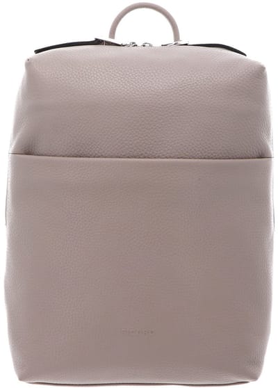 PICARD Leren vrijetijdsrugzak rugzak met laptopvak Pure Backpack Mud Taupe