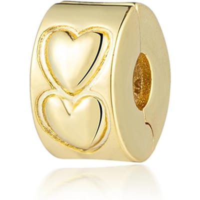 Vergulde Mooie Roze Margriet Spacer ClipStenen en Emaille Clip Bedels Koperen Kralen Past op Originele Armbanden Doe-het-zelf Sieraden