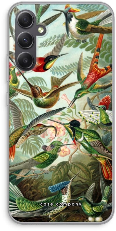 Case Company® - Hoesje geschikt voor Samsung Galaxy A34 hoesje - Haeckel Trochilidae - Soft Cover Telefoonhoesje - Bescherming aan alle Kanten en Schermrand