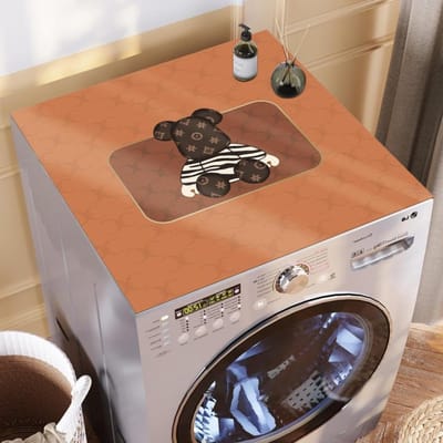Wasmachine Onderlegger - Apparaatmat Beschermhoes - Apparaten Beschermen - Waterdicht Stofvrij - 60x60 cm - Zwart