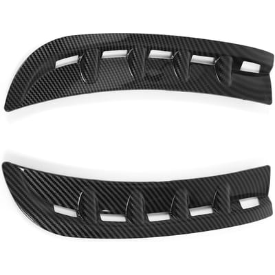 1 Paire Prise d'Air Latérale de Pare-Chocs Avant Gauche et Droite Canards Splitter Protecteur Remplacement Pour Mercedes Classe CLS C257 AMG-Line Carbon Fiber Style