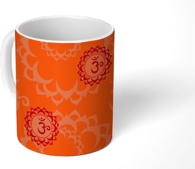 Mok - Koffiemok - Zen - Patronen - Yoga - Mokken - 350 ML - Beker - Koffiemokken - Theemok
