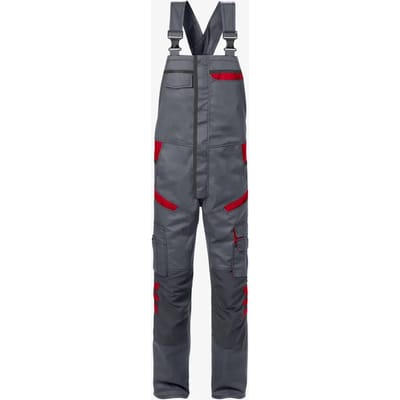 Fristads Amerikaanse Overall 1555 Stfp - Grijs/Rood - C44