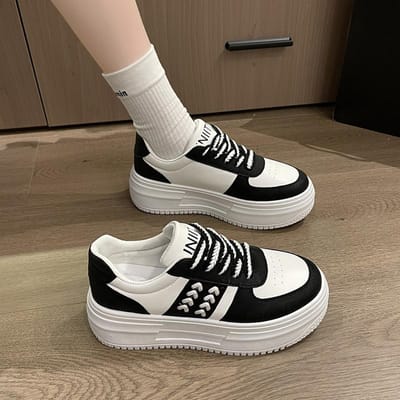 Platform Muffin Schoenen Kinderen Herfst Nieuwe Casual Veelzijdige Sportschoenen 40 zwart