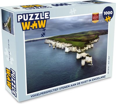 Puzzel stenen aan de kust in Engeland - Legpuzzel - Puzzel 1000 stukjes volwassenen