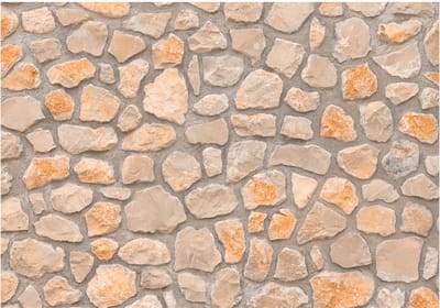 Fotobehangkoning - Behang - Vliesbehang - Fotobehang - Stone Age - Oude Stenen Muur - 300 x 210 cm