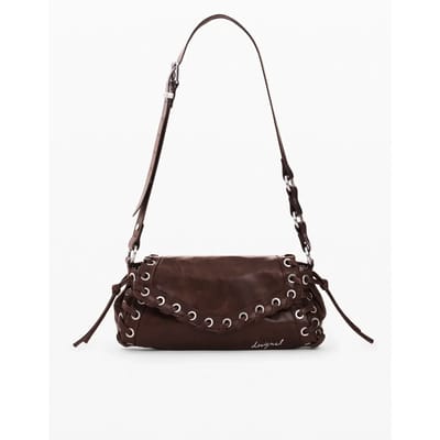 Desigual schoudertas Galaxy Zarauz Bag Chocolate bruine