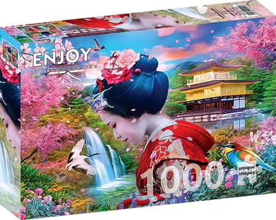 Enjoy Puzzle legpuzzel Geisha-Garten - 1000 stukjes puzzelplezier.