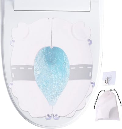 Kinder Toiletbril - Potjestraining Zitting - Draagbaar Onderweg - Opvouwbaar Antislip - 20x16 cm - Wit