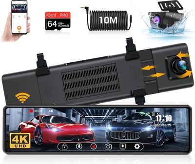 Lexium Dashcam voor auto - Dashcam - Dashcam voor auto voor en achter - Dashcam voor en achter - Dashcam voor en achter draadloos - Dual dashcam