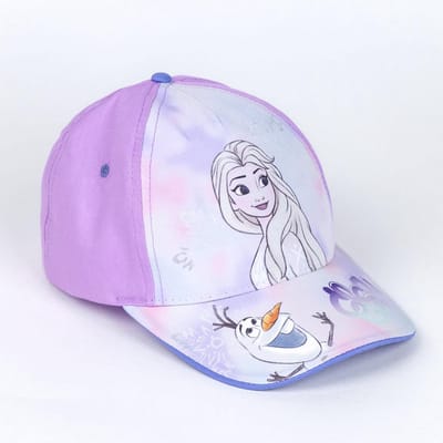 Disney Frozen Elsa & Olaf Kinderpet – Lila Cap 52-54cm – Leeftijd 3-9 jaar – Meisjes Zomer Hoedje