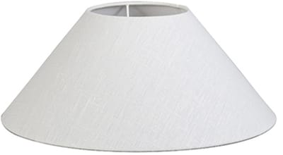 QAZQA  40/15/16 SD - Lampenkap stof - Ø40 cm - Linnen wit
