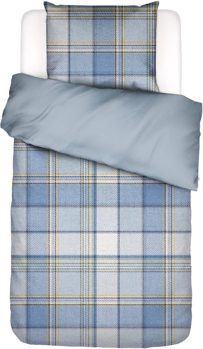 ESSENZA Gitte Dekbedovertrek IJsblauw - Eenpersoons – 140x220 cm + 1 kussensloop 60x70 cm