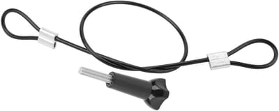 Polsband Camera - Veiligheidskoord - Sportactiviteiten - Roestvrij staal - 30 cm - Zwart