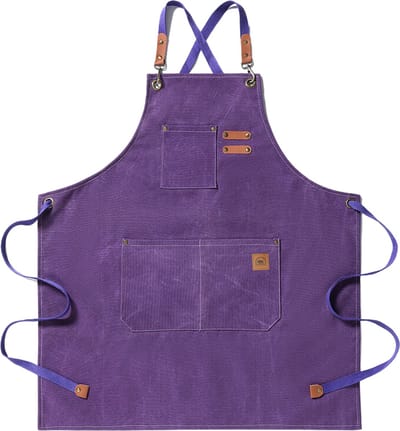 Tamarow Premium Keukenschort - Werk en BBQ Schort - Kookschort - Crossback - Paars