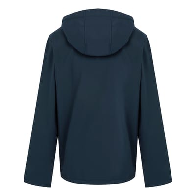 Regatta Heren Navigate Dubbellaags Soft Shell Jacket met capuchon (Marine / Frans Blauw)