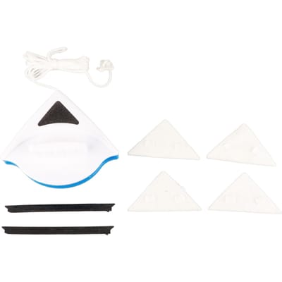 Raam Dubbelzijdige Wisser Plastic Ergonomische Handgreep Magnetische Glasreinigingswisser voor Hoogbouw 3-8mm white