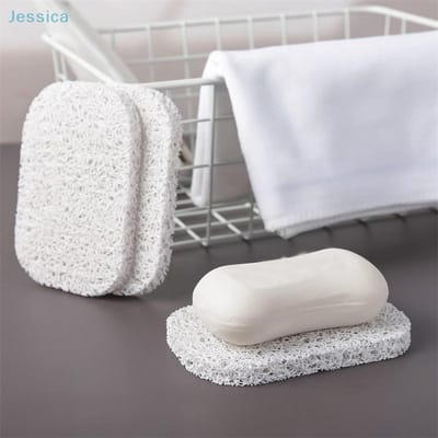 4 pièces de coussinets porte-savon, économiseurs de savon antidérapants, coussinets auto-drainants pour savon