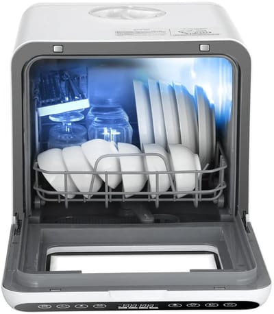 Cellista Tafelmodel Vaatwasser 1000W - Mini Aanrecht Vaatwasser voor 6 Sets - Compacte Afwasmachine - Energiezuinig en Ruimtebesparend Design