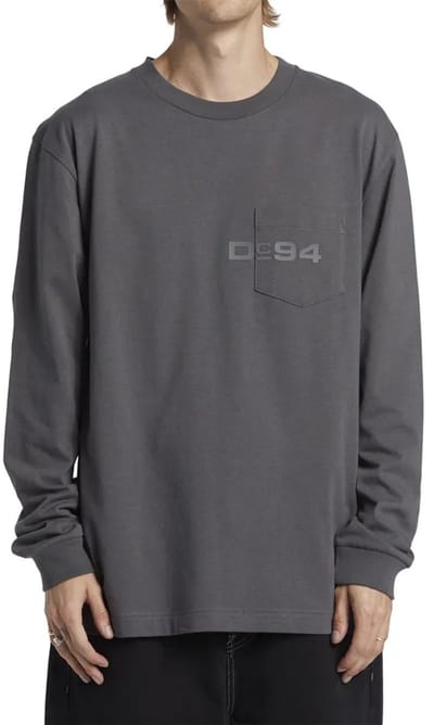 Dc Shoes 1994 T-shirt Met Lange Mouwen Grijs 2XL Man
