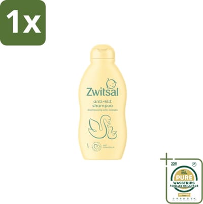 1 x Zwitsal Shampoo Anti-Klit 200 ml- Anti-klit Shampoo - Baby Haar Verzorging - Zwitsal Shampoo - Babyhuid Verzorging - Zwitsal Anti-klit