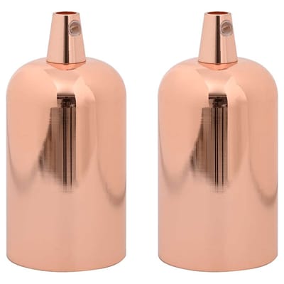 vidaXL Lamphouders 2 st roségoud E27