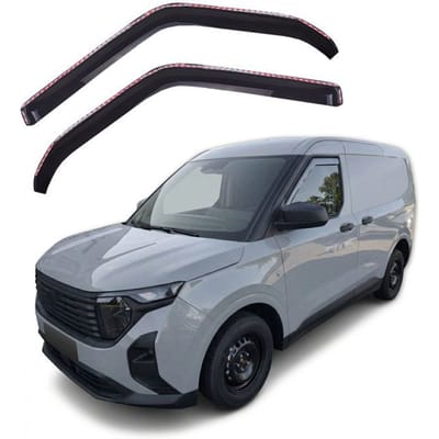 Luchtafweerders - Ford Transit Courier II (5 deuren) sinds 2023 - Gekleurd - UV-bestendige acryl - Eenvoudige montage