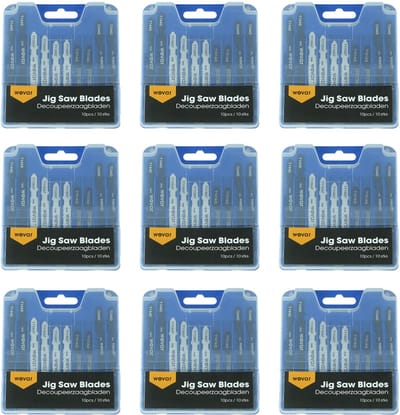 Wovar Decoupeerzaagbladen voor hout en metaal | Set 10x10 stuks | Decoupeerzaagjes