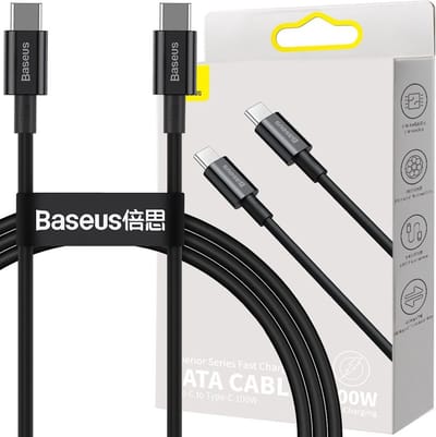 Baseus Superior Series Cable USB-C to USB-C 100W 1m (black)