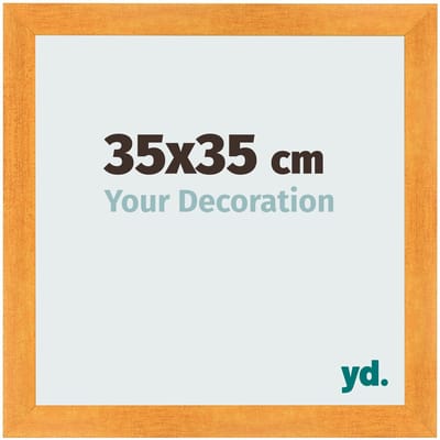 Your Decoration - Fotolijst 35x35 cm - MDF - Oranje - Pisa