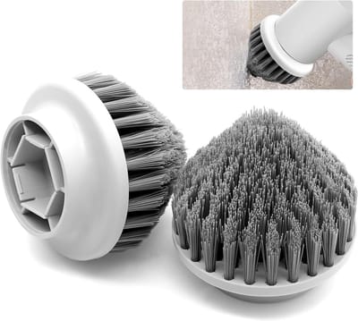 2-pack Kegelborstelkoppen - Reserveborstels voor reinigingsapparaat - Hoeken en spleten reinigen - Badkamer reinigingsaccessoire