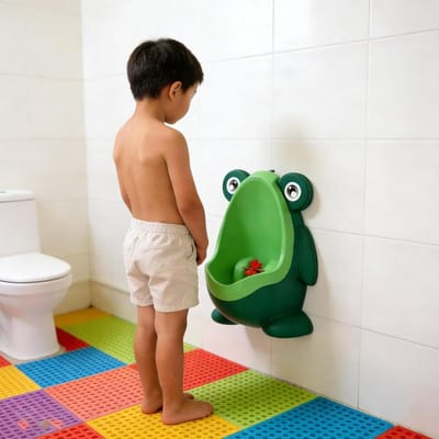 Kinderurinoir - Potje Jongens - Zindelijkheidstraining - Anti-spat Ontwerp - 300ml Capaciteit - Groen