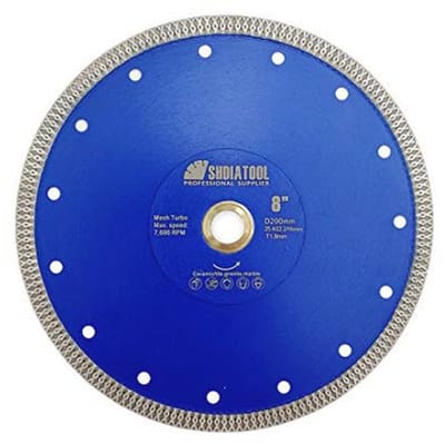 Diamantdoorslijpschijf Turbo-Net voor Keramische Tegels - Diameter 200 mm