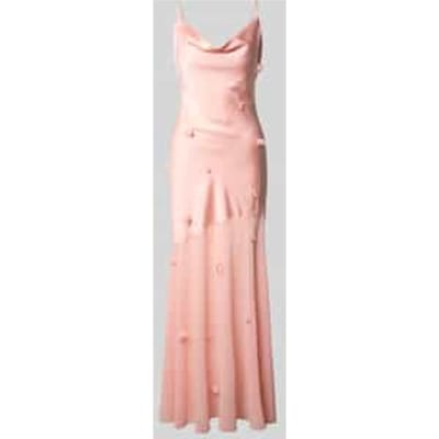 maxi-jurk met bloemengarnering