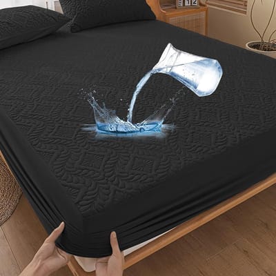 Waterdichte Matrasbeschermer 200x200 cm - Luxe Fitted Sheet - Ademend - Bescherming tegen vlekken - ShopVlot