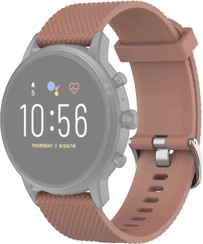 Siliconen bandje - geschikt voor Fossil Gen 5 / 5E / 6 - bruin