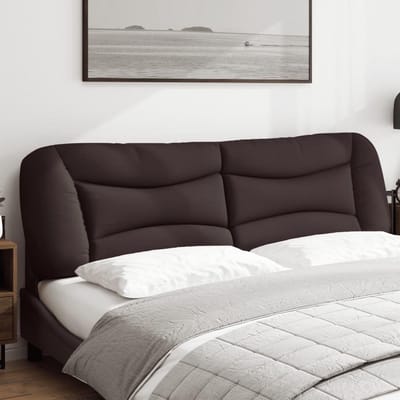 Comfortabel Wigvormig Hoofdkussen voor Bed en Bank - Donkerbruin 180 cm - Rugondersteuning